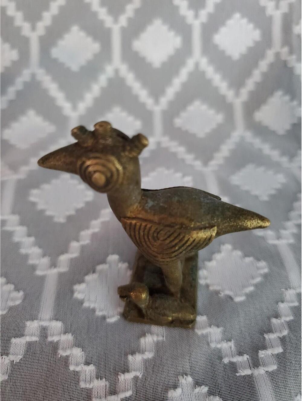 Vtg,African Sankota Bird,bronze